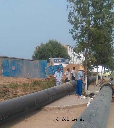 山东省日照市供水系统630PE给水管拖拉管施工